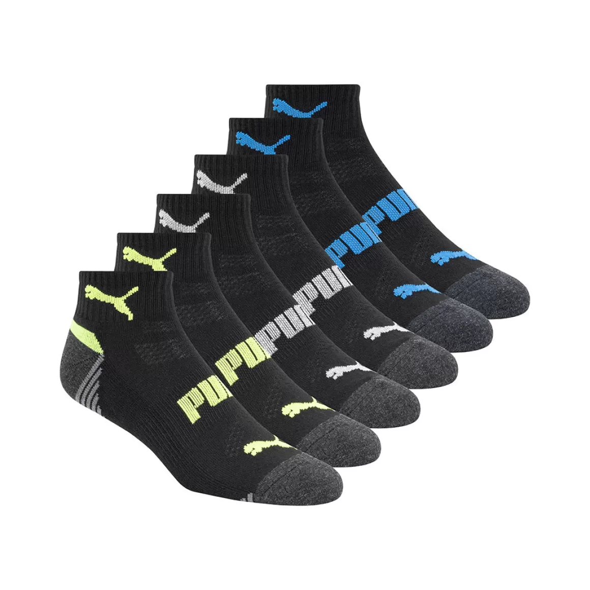 Yellow Shoes Puma | 6 Pairs Of Socks For Mens